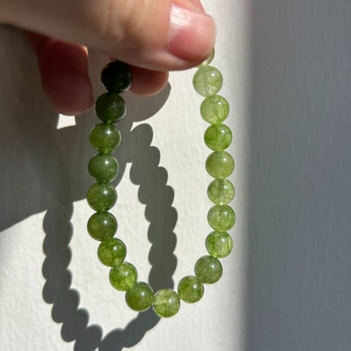 Emerald Green Heart Chakra Pet Memorial Bracelet | Pet Memorial Jewellery UK ﻿