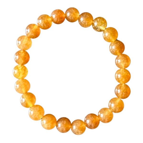 Amber Orange Tourmaline Sacral Chakra Bracelet – Pet Ashes Jewelry Option | Pet Memorial Jewellery UK