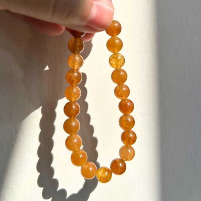 Orange 2-Memorial Gifts - Christmas Gifts - Pet Memorials Amber Orange Tourmaline Sacral Chakra Bracelet | Pet Memorial Jewellery UK