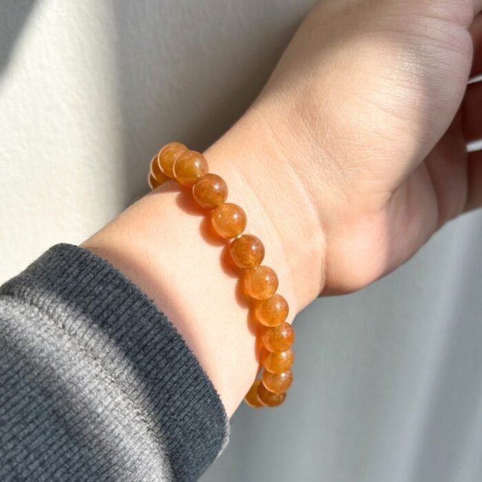 Orange 5-Memorial Gifts - Christmas Gifts - Pet Memorials Amber Orange Tourmaline Sacral Chakra Bracelet | Pet Memorial Jewellery UK