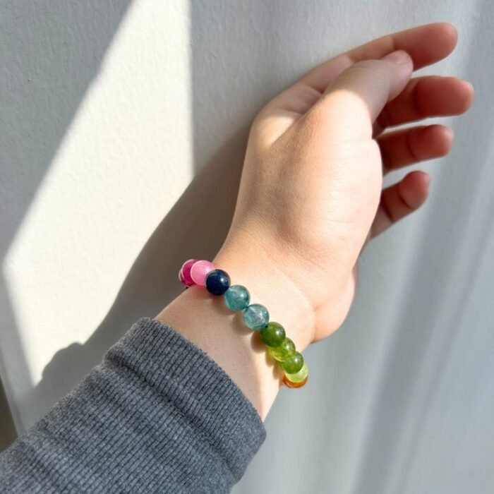 Rainbow color bracelet-rainbow bridge-3 Rainbow Bridge Remembrance Bracelet - A Tribute to Your Beloved Pet