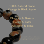 Personalized tortie cat memorial bracelet with natural stone beads, a keepsake to remember your beloved pet.