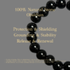 Personalized balck dog memorial bracelet with natural stone beads, a keepsake to remember your beloved pet.
