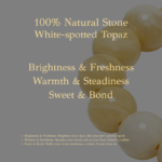 Personalized golden dog memorial bracelet with natural stone beads, a keepsake to remember your beloved pet.