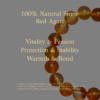 Personalized red orange cat memorial bracelet with natural stone beads, a keepsake to remember your beloved pet.