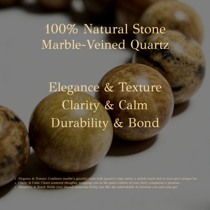 dog-pet-memorial-braceletyellow-terriers-005 Personalized terriers dog memorial bracelet with natural stone beads, a keepsake to remember your beloved pet.