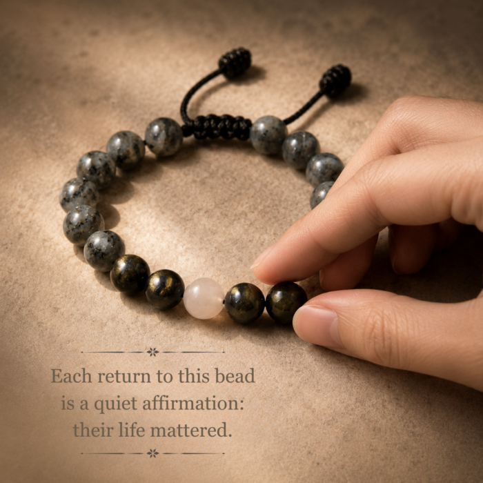 Never Just a Pet Gray Stone Pet Memorial Bracelet Set - never just a pet gray stone pet memorial bracelet return bead affirmation
