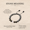Never Just a Pet gray stone pet memorial bracelet stone meaning with Moonstone Return Bead and Gold Sheen Obsidian