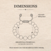 Adjustable dimensions guide for Rainbow-paw pet memorial bracelet